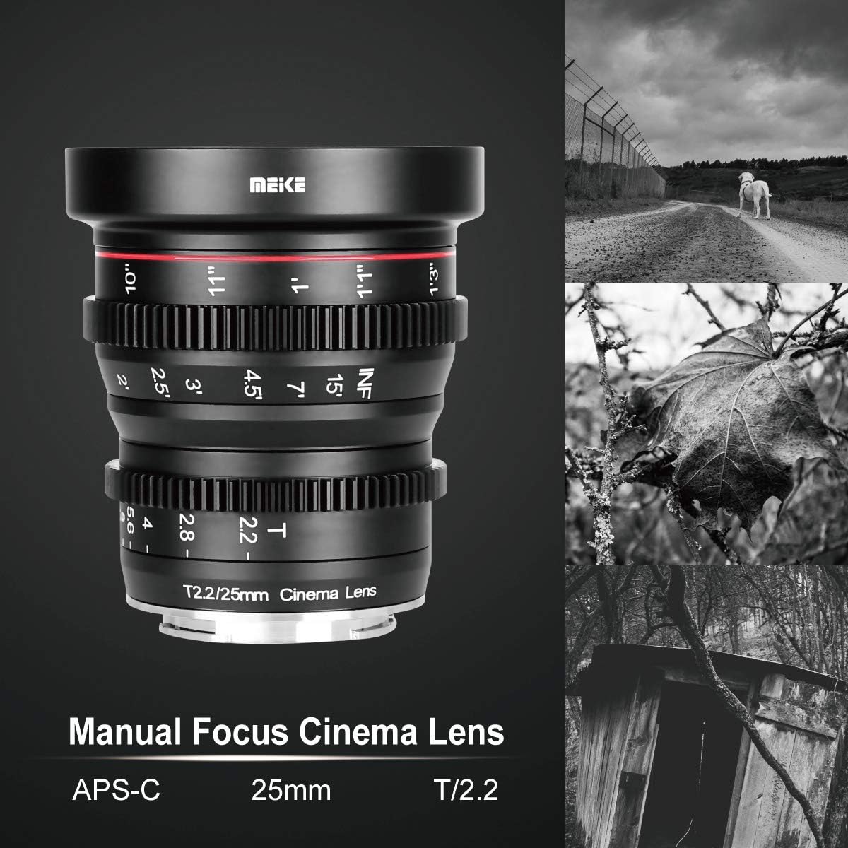Meike 25mm T2.2 Manual Focus Prime Mini Cinema Lens for Micro Four Thirds MFT M43 Mount Cameras - Image 3