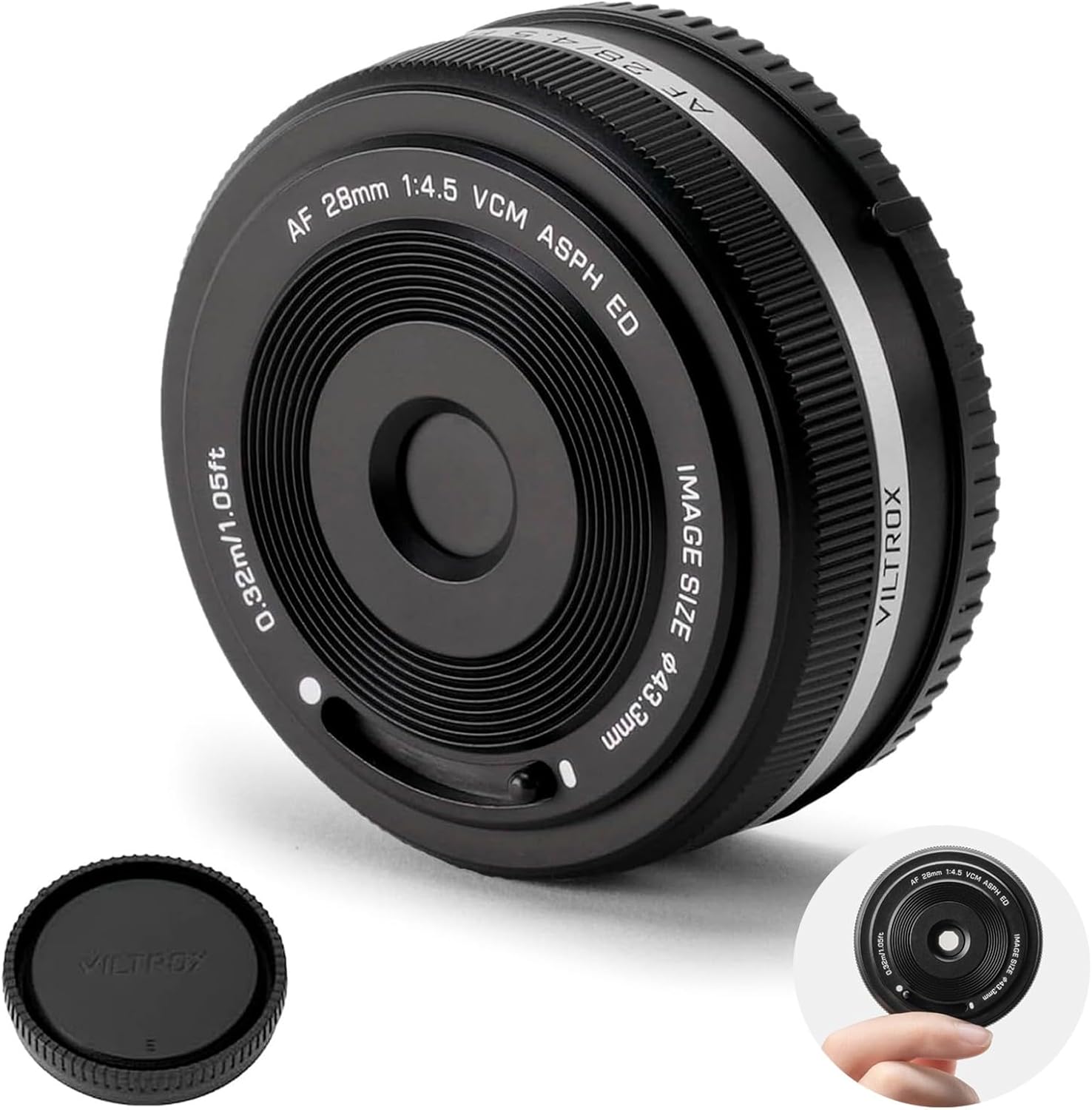 VILTROX 28mm F4.5 XF Pancake Full Frame Auto Focus Wide Angle Prime Lens for Fujifilm Fuji X-Mount Camera X-Pro2 X-Pro3 X-S10 X-T20 X-T30 XT30II X-T200 X-H2 X-H2S X-T5 X-S20 X-T50 X-M5 X-E2S X-E3 X-E4