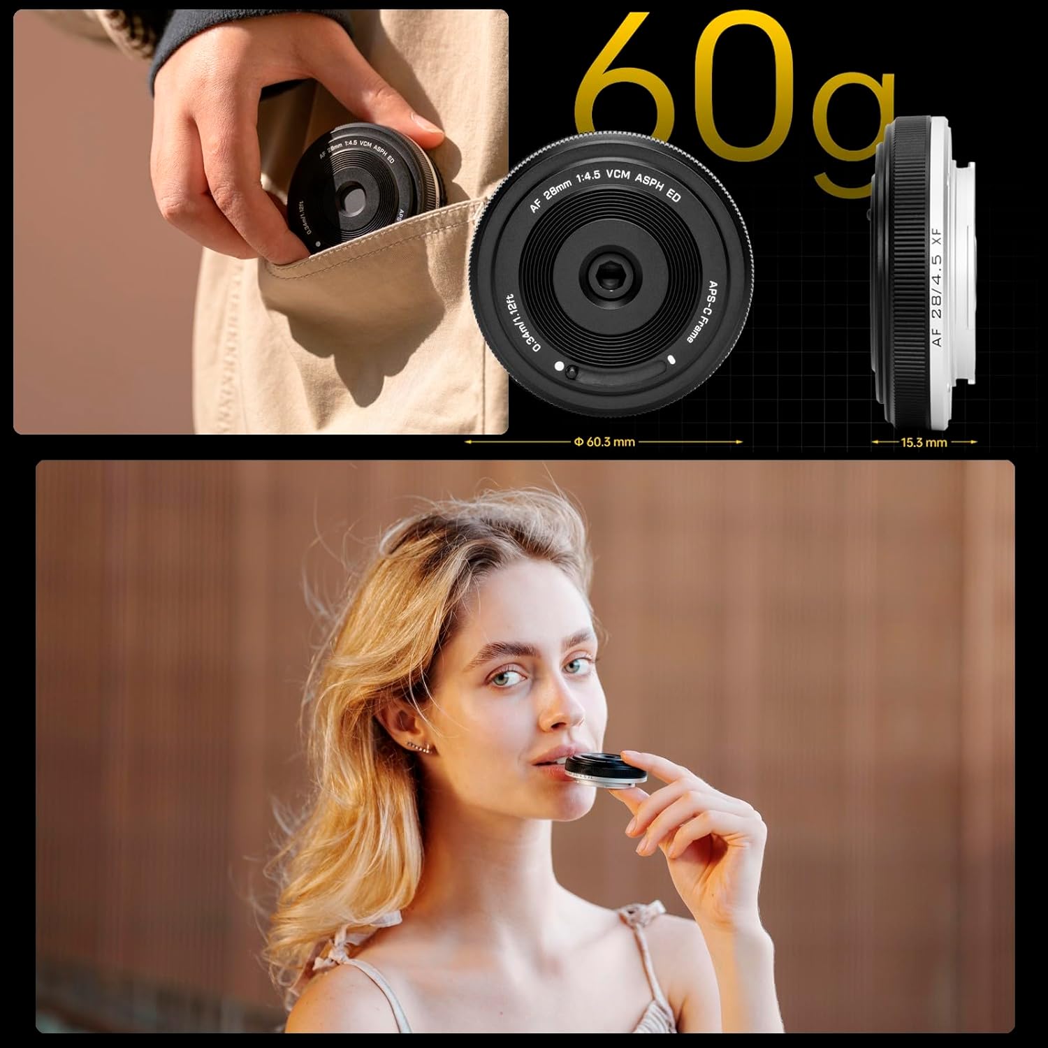 VILTROX 28mm F4.5 XF Pancake Full Frame Auto Focus Wide Angle Prime Lens for Fujifilm Fuji X-Mount Camera X-Pro2 X-Pro3 X-S10 X-T20 X-T30 XT30II X-T200 X-H2 X-H2S X-T5 X-S20 X-T50 X-M5 X-E2S X-E3 X-E4 - Image 2