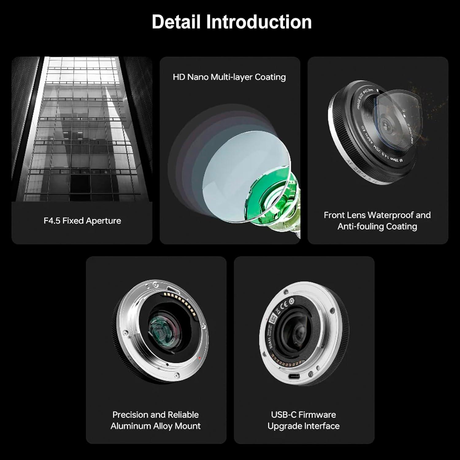 VILTROX 28mm F4.5 XF Pancake Full Frame Auto Focus Wide Angle Prime Lens for Fujifilm Fuji X-Mount Camera X-Pro2 X-Pro3 X-S10 X-T20 X-T30 XT30II X-T200 X-H2 X-H2S X-T5 X-S20 X-T50 X-M5 X-E2S X-E3 X-E4 - Image 5